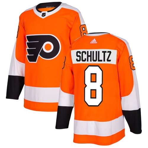 Adidas Flyers #8 Dave Schultz Orange Home Authentic Stitched Youth NHL Jersey